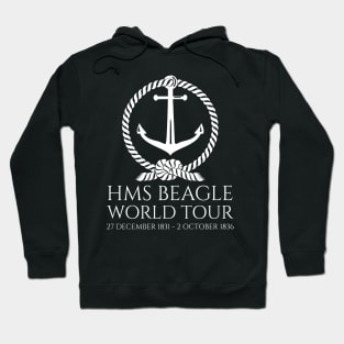 HMS Beagle World Tour - Charles Darwin - English History Hoodie